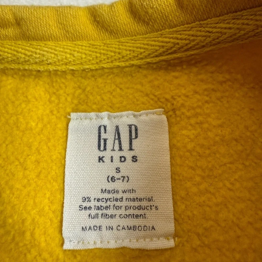 GAP Kids Mustard Yellow Sweatshirt